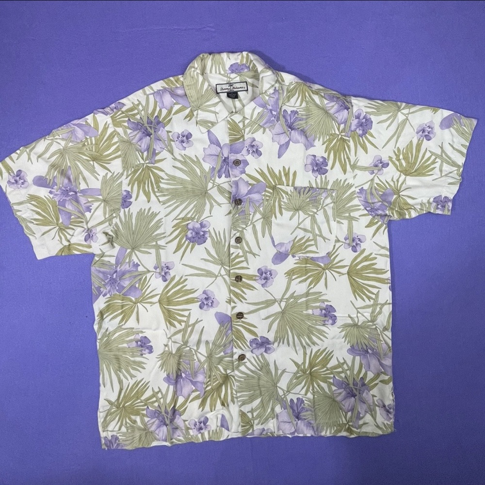Tommy Bahama Large Silk Floral Shirt